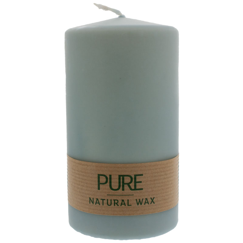 PURE Nature Wax Kerze 130/70 eisblau