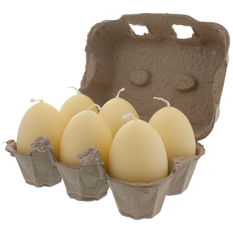 Eikerzen pastellgelb 6er Pack