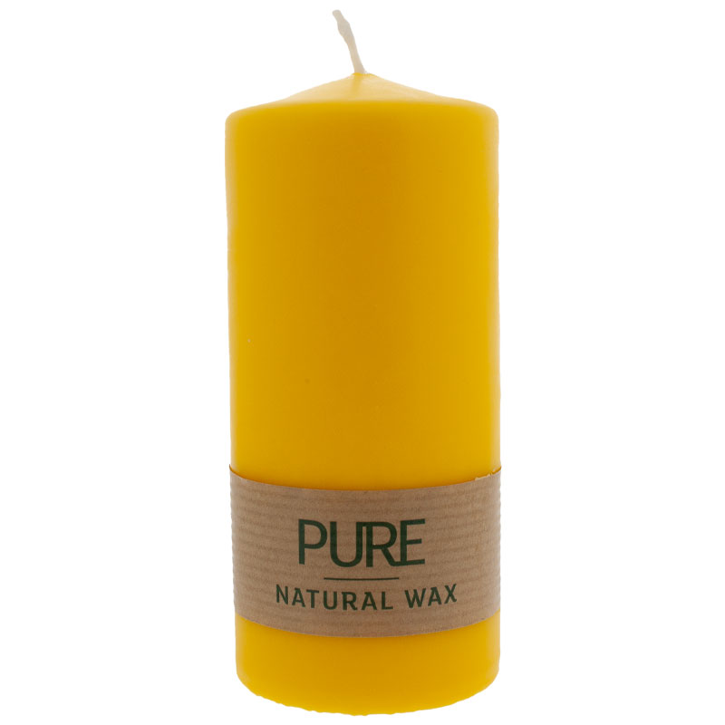 PURE Nature Wax Kerze 130/60 zitrone