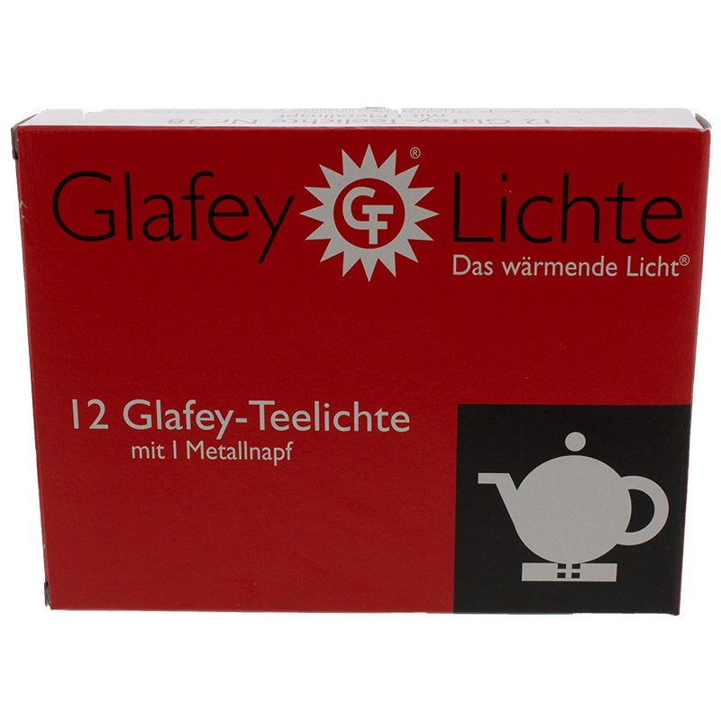 Glafey Teelichte® mit einer Hülle Nr. 38 12er Pack
