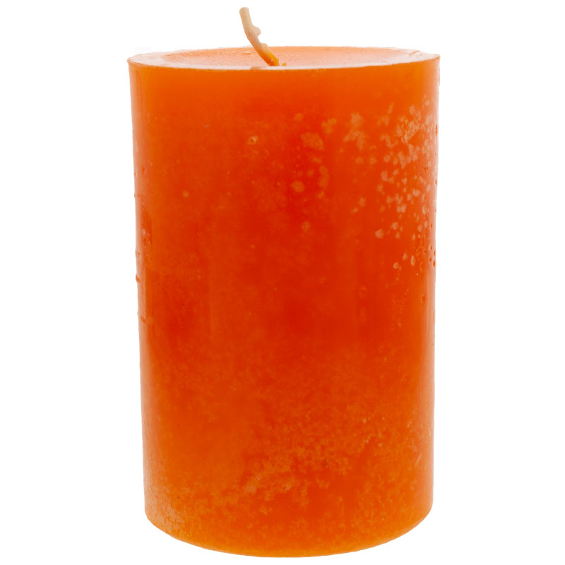 Kerze durchgefärbt "Trend" 90/60 mandarin