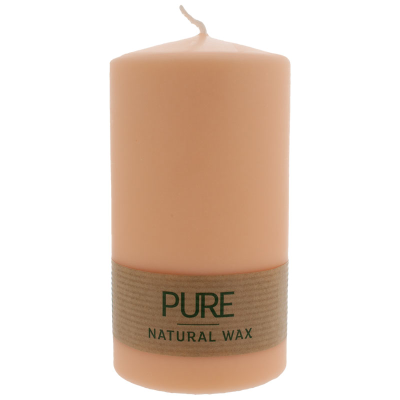 PURE Nature Wax Kerze 130/70 peach