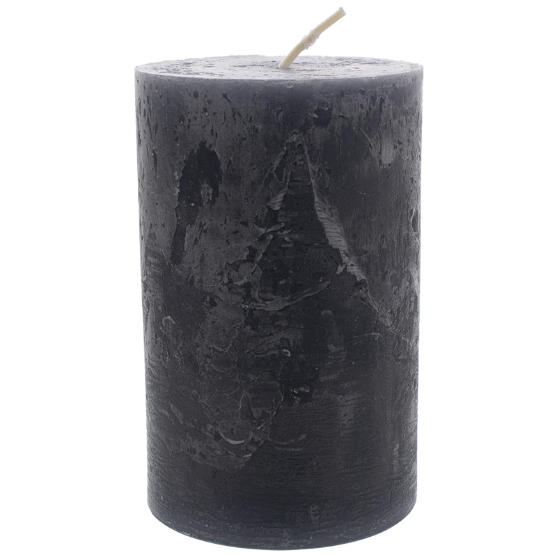 Rustic Kerze 110/70 mm anthrazit Safe Candle