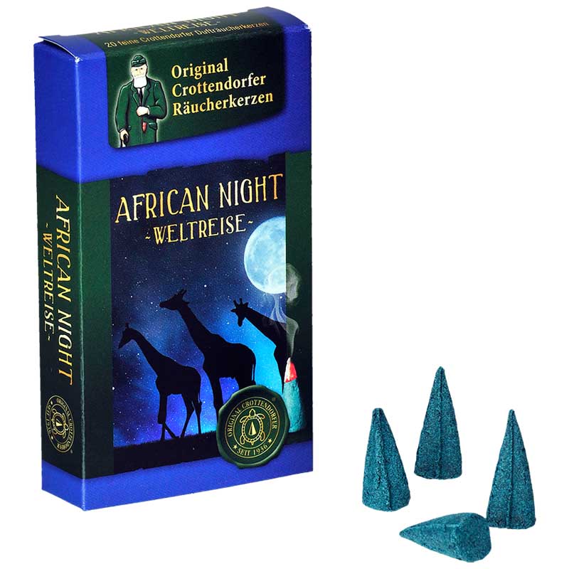 Original Crottendorfer Räucherkerzen "African Night" 24er Pack