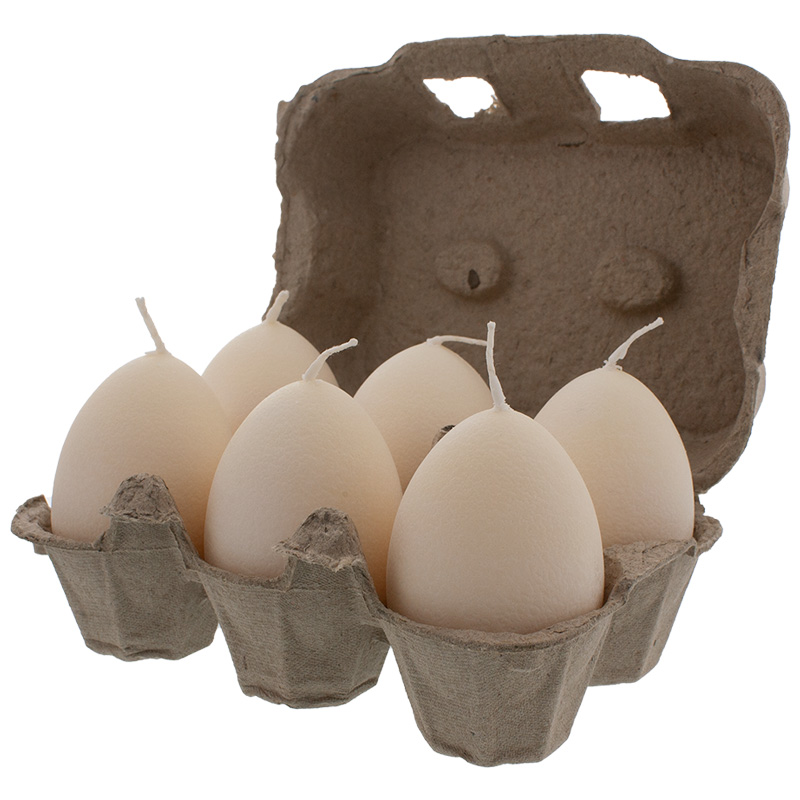 Eikerzen wollweiß 6er Pack
