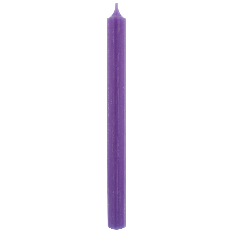Stabkerzen durchgefärbt violett 250 mm/22 mm 3er Pack