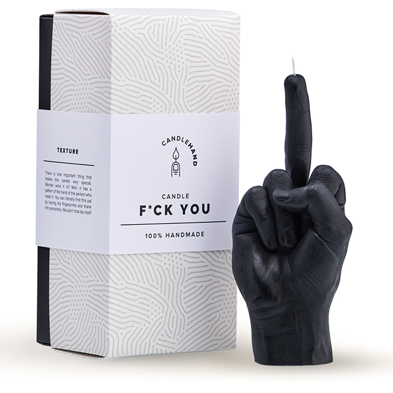 CandleHand Kerze "F*ck you" schwarz CandleHand Kerze "F*ck you" schwarz