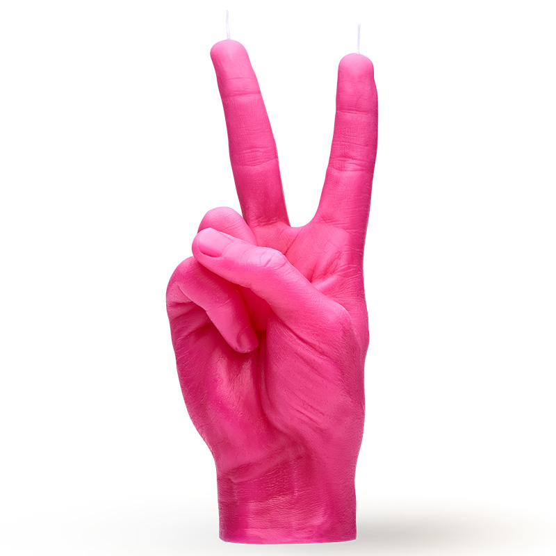 CandleHand Kerze "Peace" pink CandleHand Kerze "Peace" pink