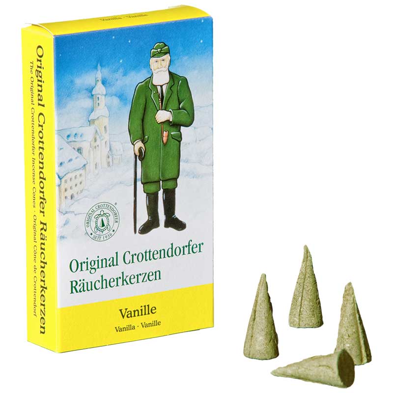 Original Crottendorfer Räucherkerzen "Vanille" 24er Pack