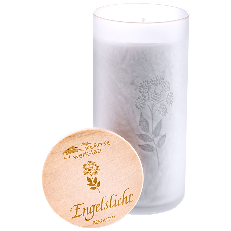 Allgäuer Heilkräuterkerze im Glas "Engelslicht"