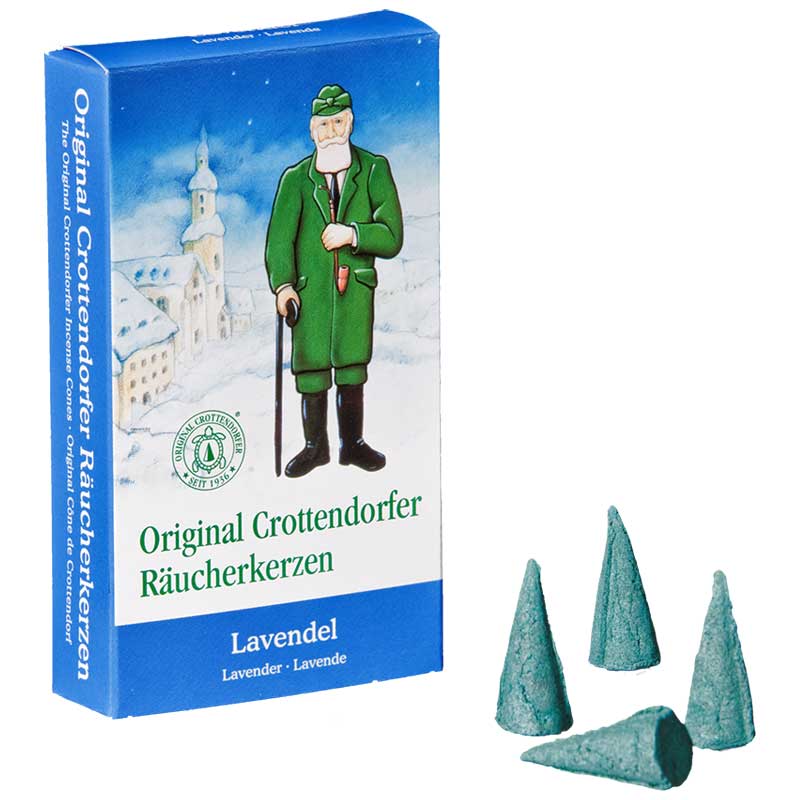 Original Crottendorfer Räucherkerzen "Lavendel" 24er Pack