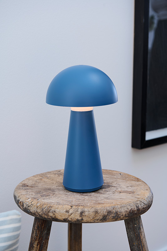 SIRIUS® LED Leuchte "Sam" blau wiederaufladbar mit Touch Dimmer