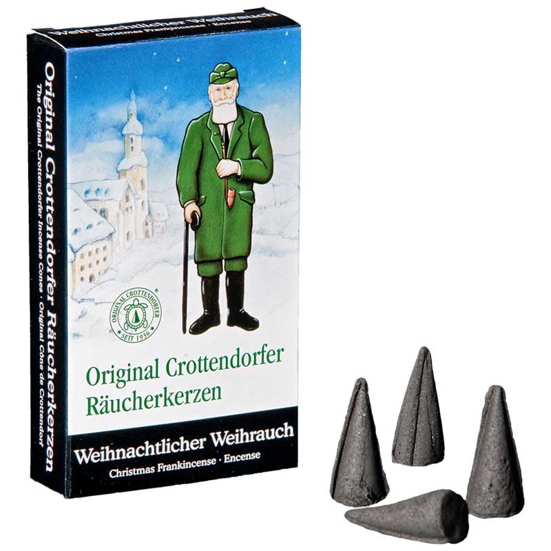 Original Crottendorfer Räucherkerzen "Weihnachtlicher Weihrauch" 24er Pack
