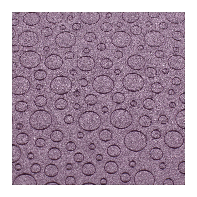Wachsplatte gestanzt "Bubbles" violett metallisch