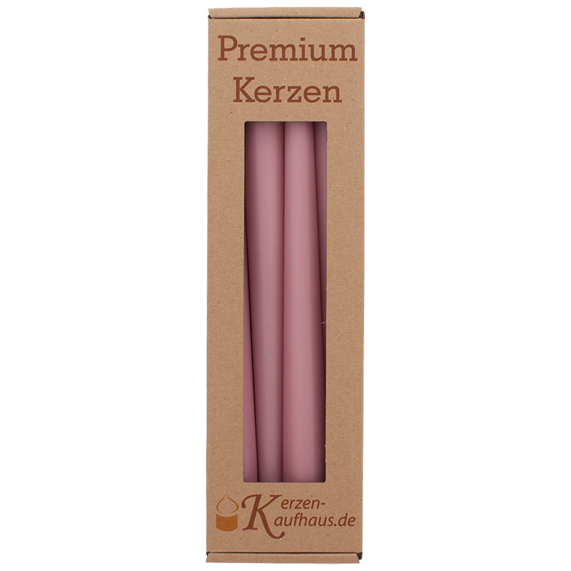 Spitzkerzen 250/23 antikrosa 4er Pack