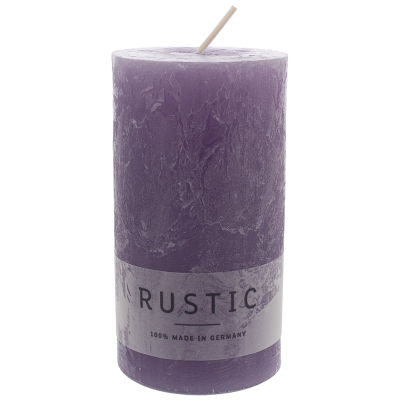 Rustic Kerze 110/60 mm flieder Safe Candle