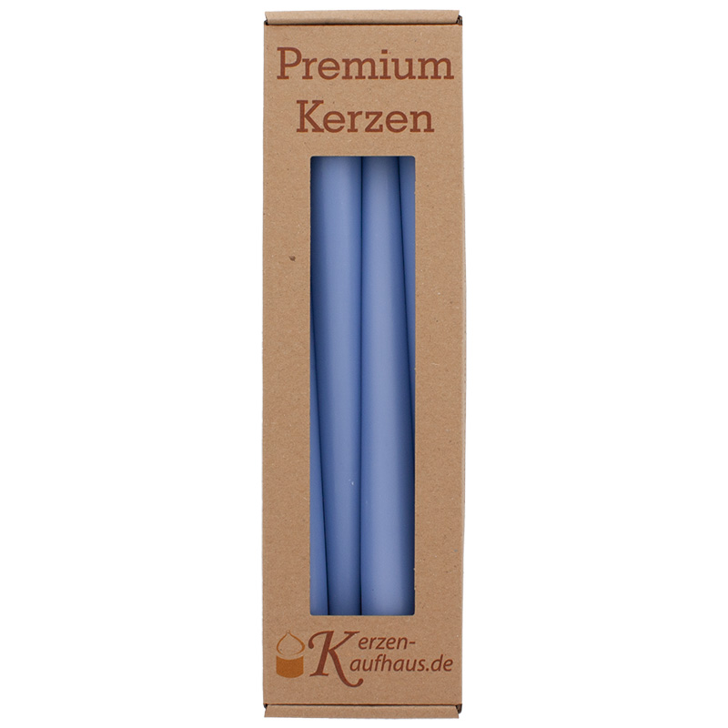 Spitzkerzen 250/23 polarblau 4er Pack
