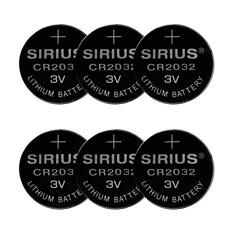 SIRIUS® CR2032 Batterien 6er Pack