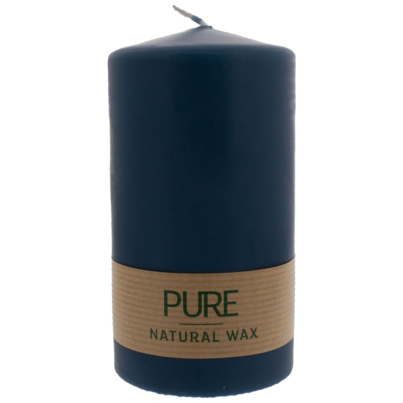 PURE Nature Wax Kerze 130/70 nachtblau