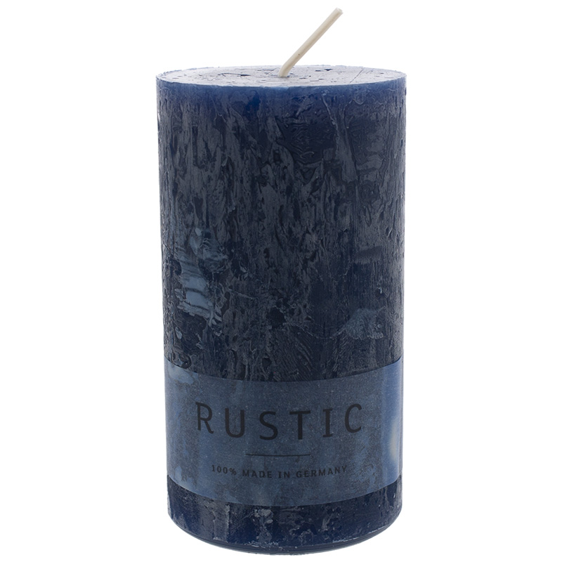 Rustic Kerze 110/60 mm nachtblau Safe Candle