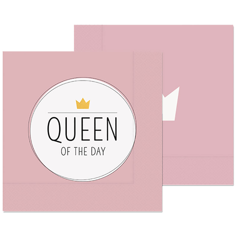Servietten für Dich "Queen of the Day" 20er Pack