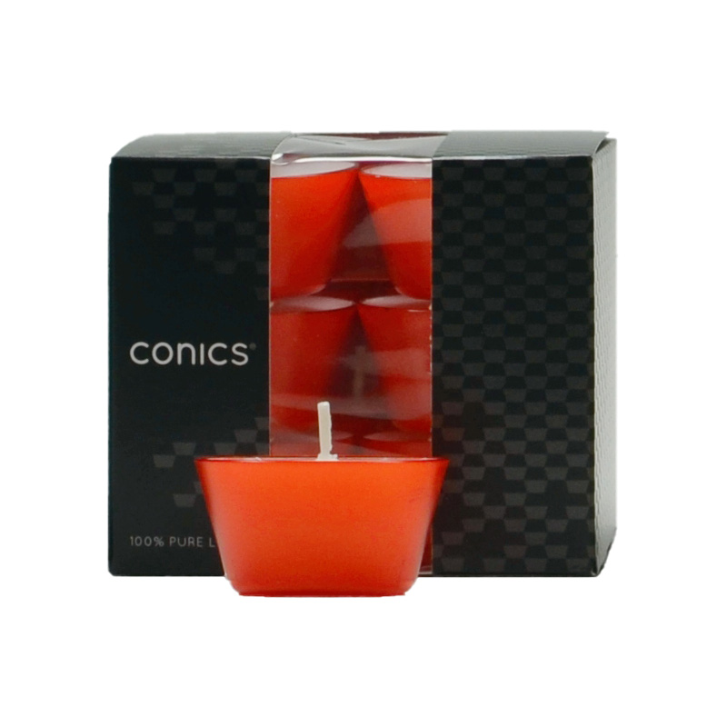 CONICS® Teelichte orange 12er Box