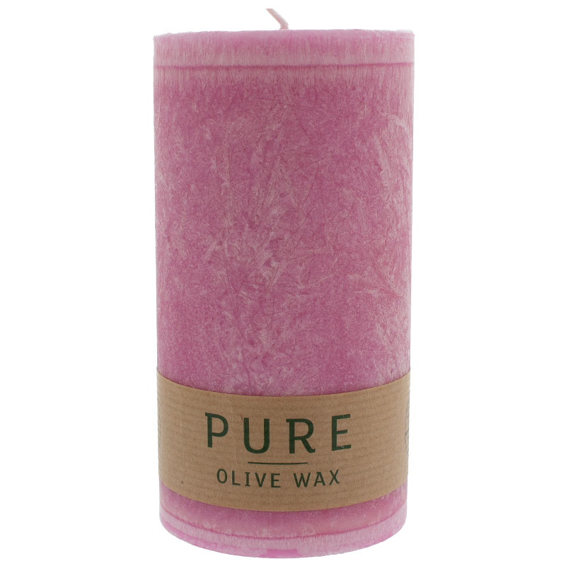 PURE Olive Wax Kerze 130/70 fuchsia