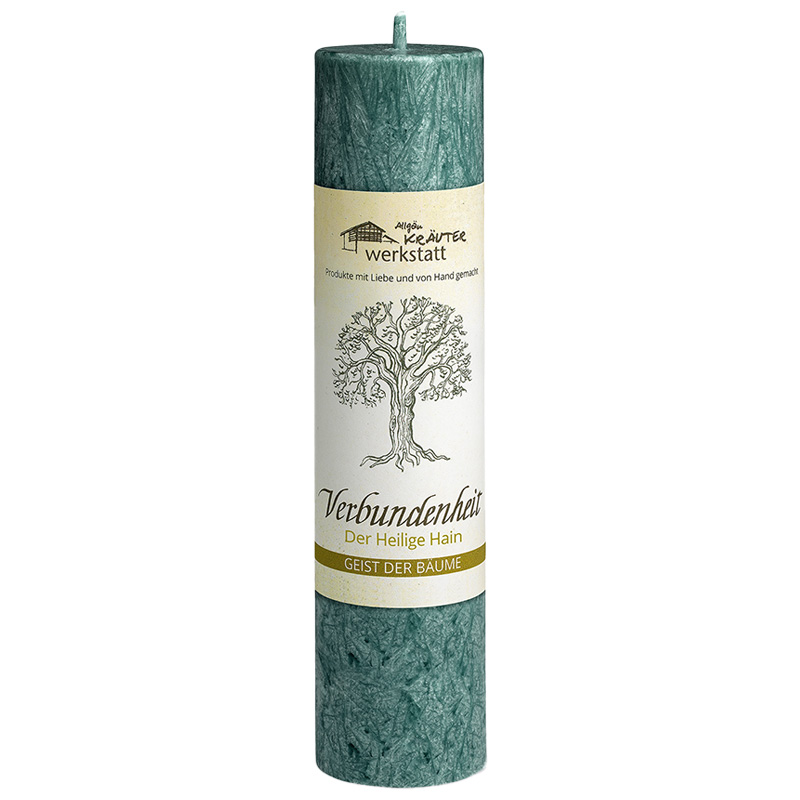 Allgäuer Heilkräuterkerze "Verbundenheit/Der Heilige Hain"