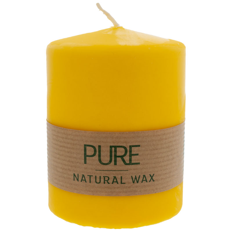 PURE Nature Wax Kerze 90/70 zitrone
