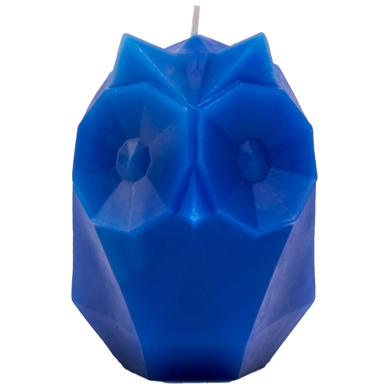 PyroPet Kerze Eule "Ugla" blau