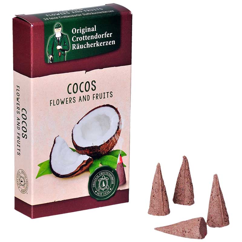 Original Crottendorfer Räucherkerzen "Cocos" 24er Pack
