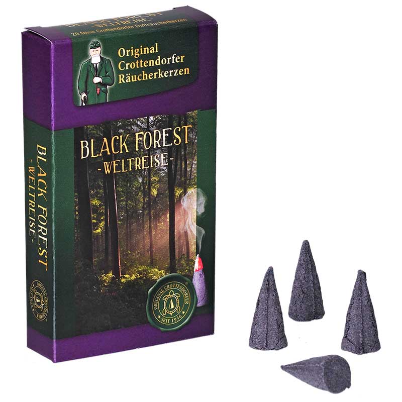 Original Crottendorfer Räucherkerzen "Black Forest" 24er Pack