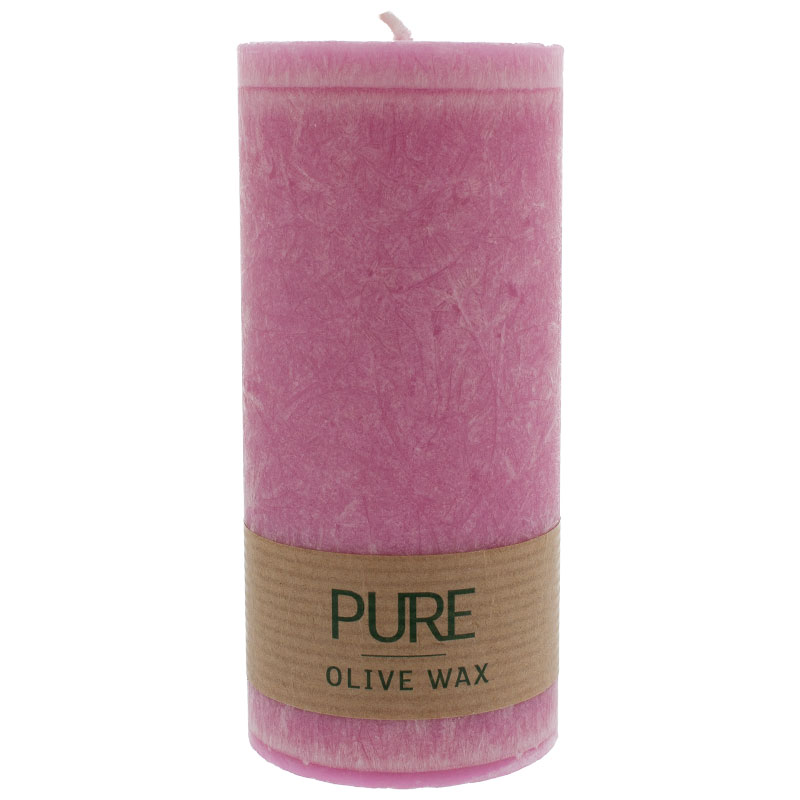 PURE Olive Wax Kerze 130/60 fuchsia