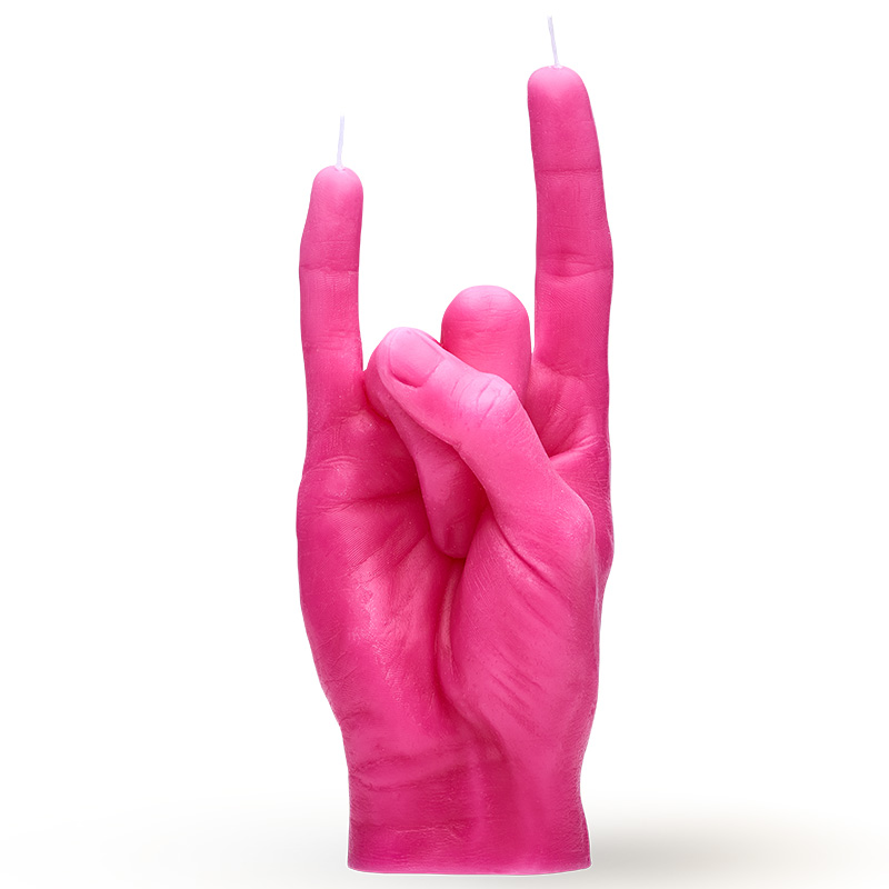CandleHand Kerze "You Rock" pink