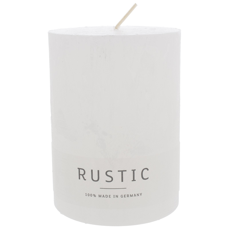 Rustic Kerze 110/80 mm weiß Safe Candle