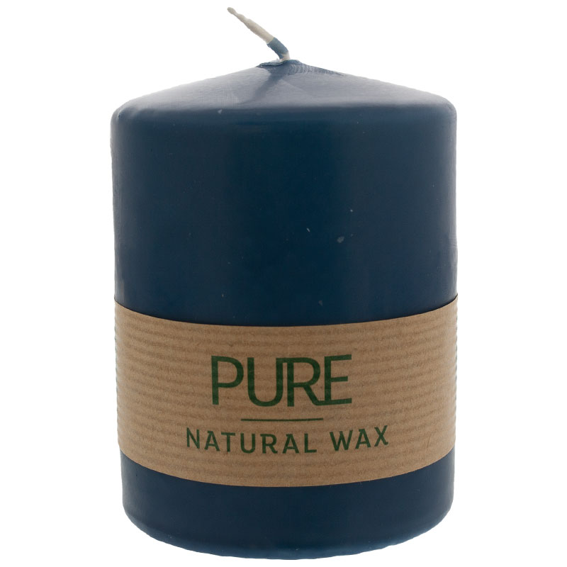 PURE Nature Wax Kerze 90/70 nachtblau