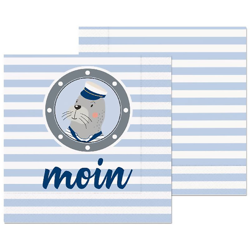 Servietten für Dich "Moin" 20er Pack