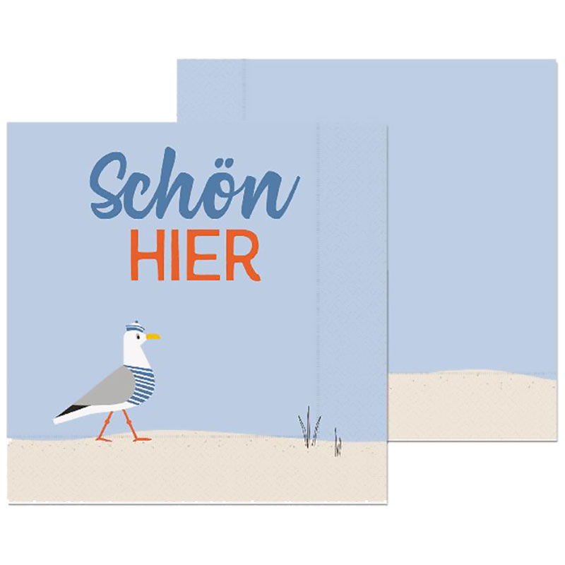 Servietten für Dich "Schön hier" 20er Pack