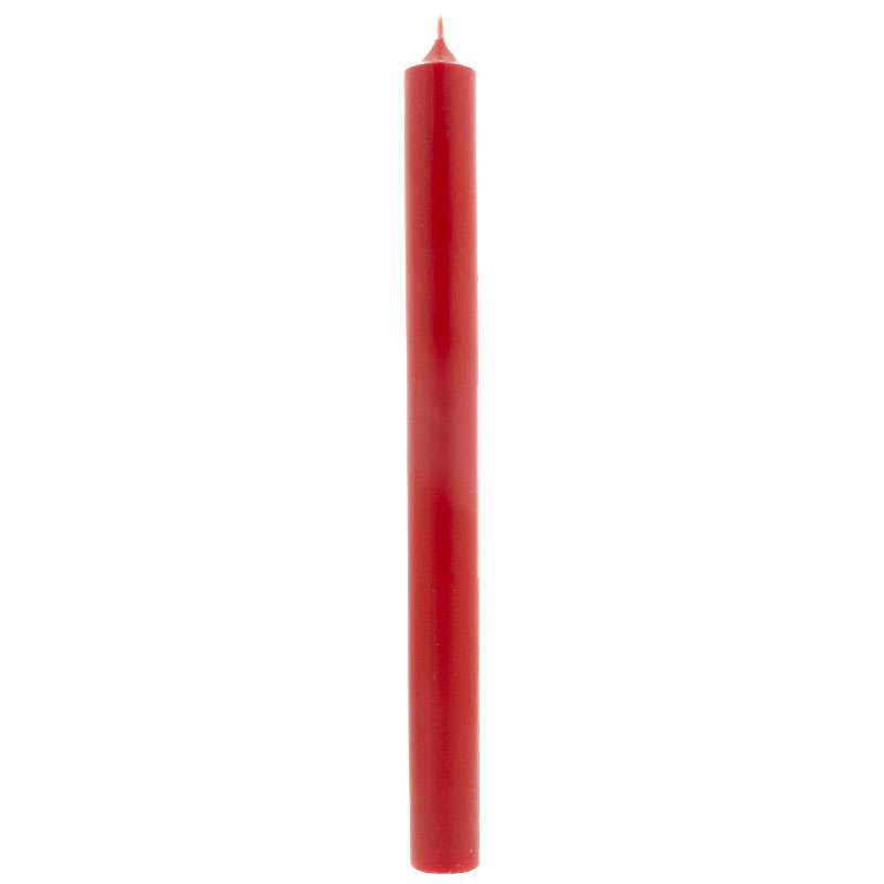 Stabkerze durchgefärbt rot 250 mm/22 mm