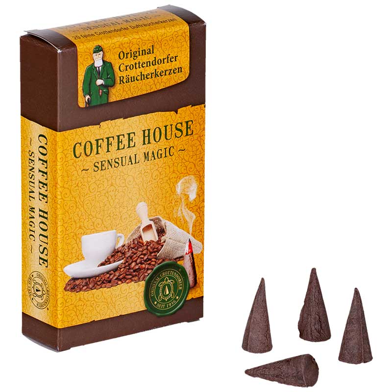 Original Crottendorfer Räucherkerzen "Coffee House" 24er Pack