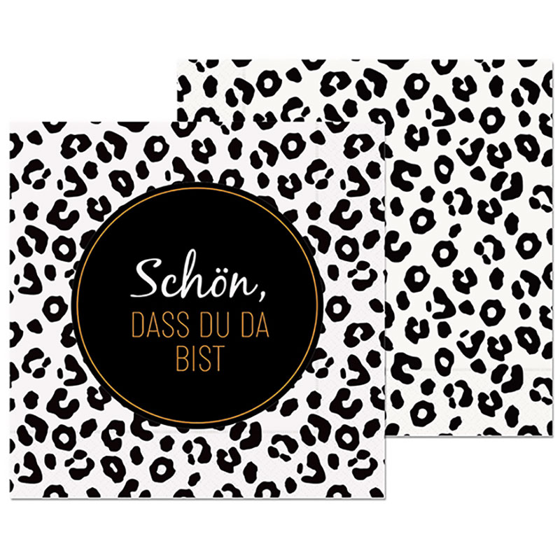 Servietten für Dich "Schön, dass Du da bist" 20er Pack