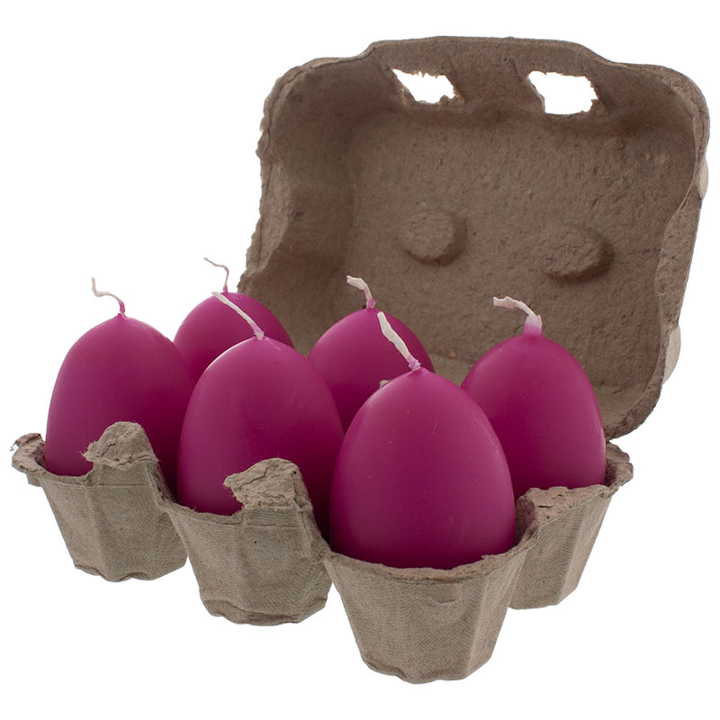 Eikerzen fuchsia 6er Pack