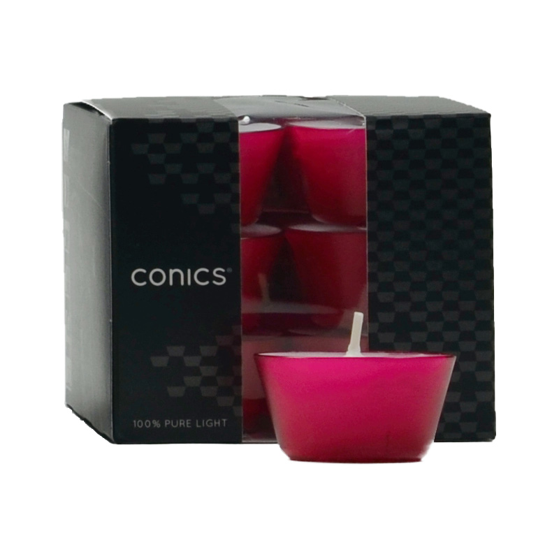 CONICS® Teelichte purple 12er Box