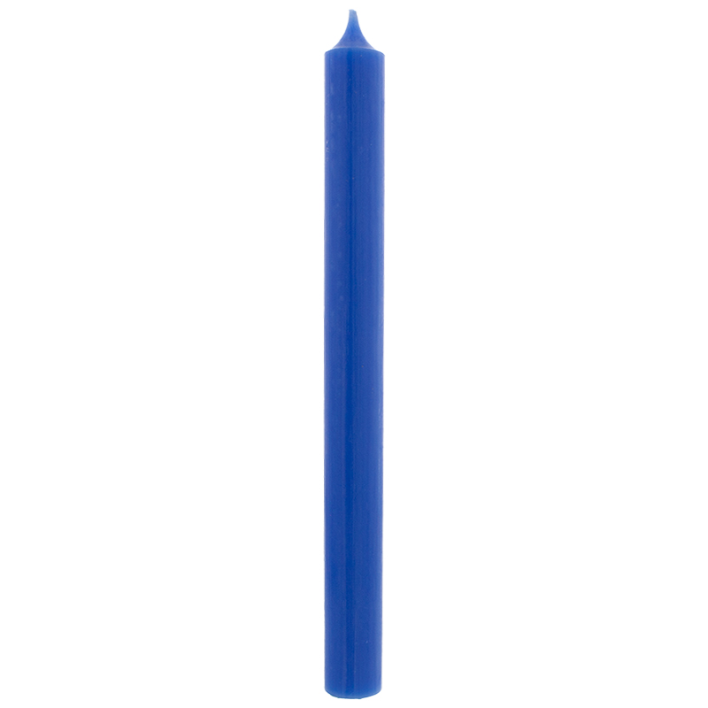 Stabkerzen durchgefärbt blau 250 mm/22 mm 30er Pack