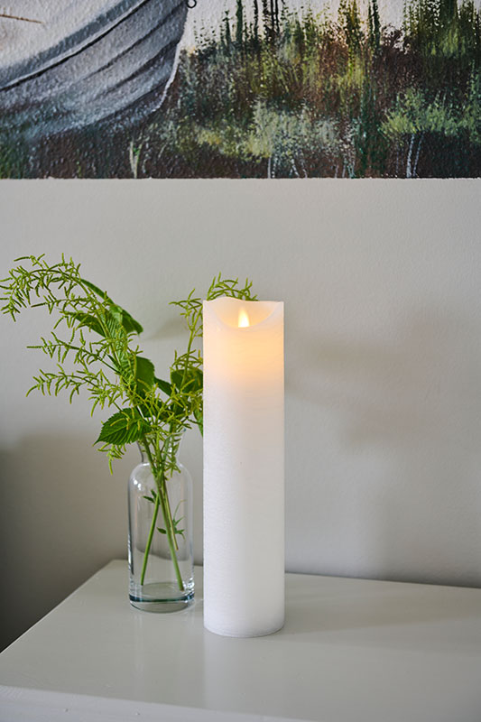 SIRIUS® LED Echtwachskerze "Sara" wiederaufladbar 30x7,5 cm weiß SIRIUS® LED Echtwachskerze "Sara" wiederaufladbar 30x7,5 cm weiß