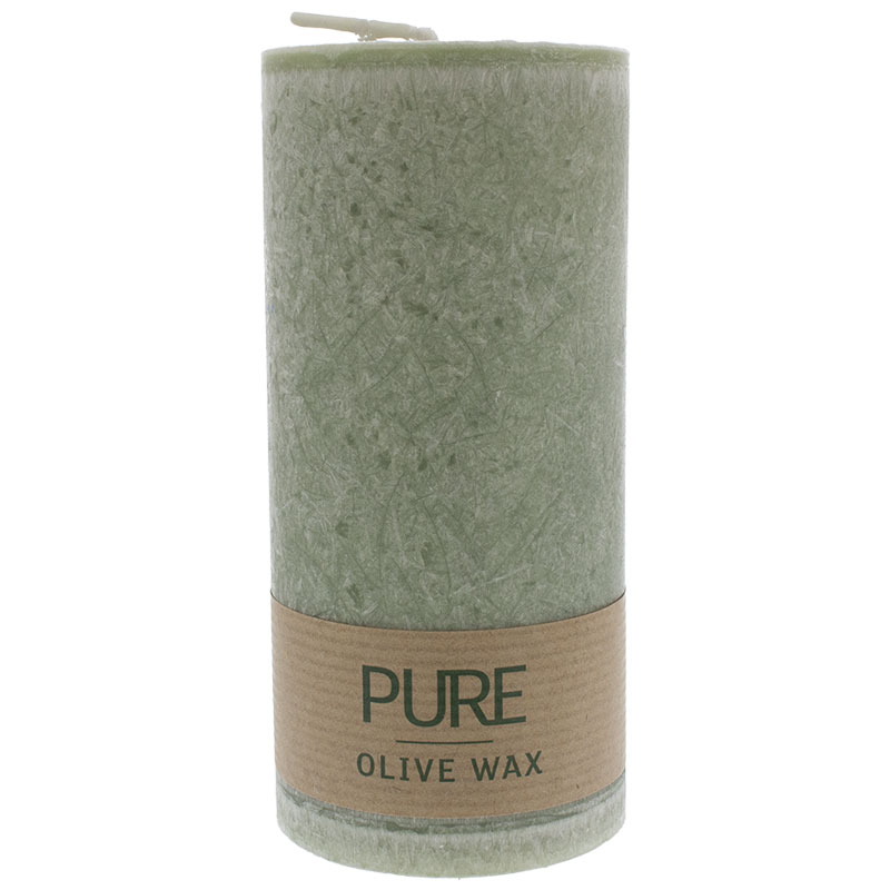 PURE Olive Wax Kerze 130/60 smaragd