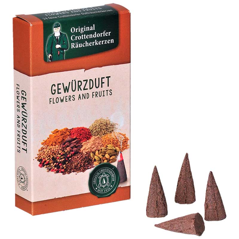 Original Crottendorfer Räucherkerzen "Gewürzduft" 24er Pack