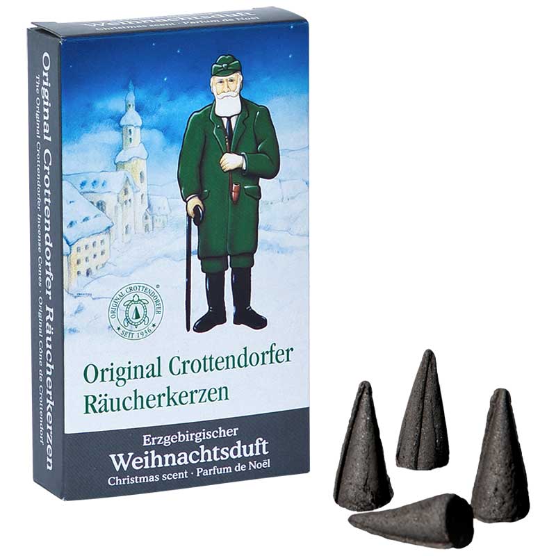 Original Crottendorfer Räucherkerzen "Erzgebirgischer Weihnachtsduft" 24er Pack
