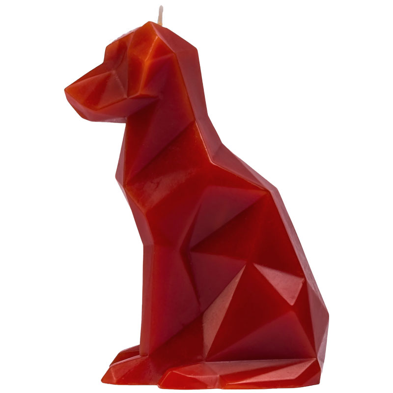 PyroPet Kerze Hund "Voffi" terracotta