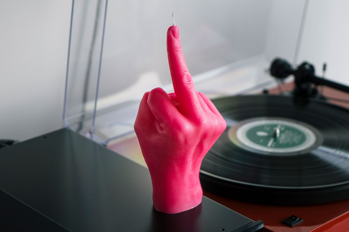 CandleHand Kerze "F*ck you" pink CandleHand Kerze "F*ck you" pink